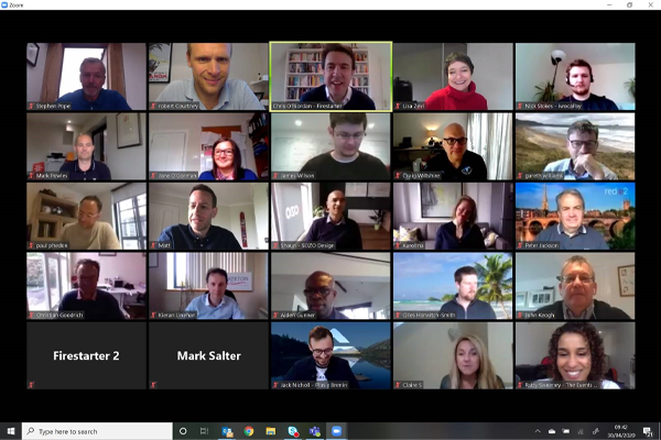 Multiple people on a zoom meeting